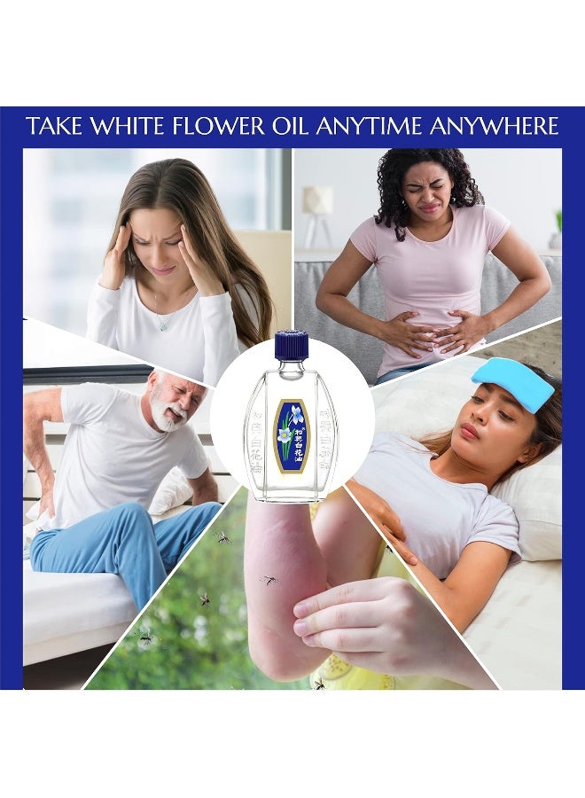 White Flower External Analgesic Balm Oil 20ml/ 0.676fl Oz., Authentic US import (1 bottle) - Image 2